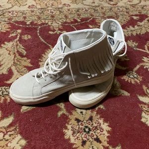 Light gray vans tennis shoe size 10.